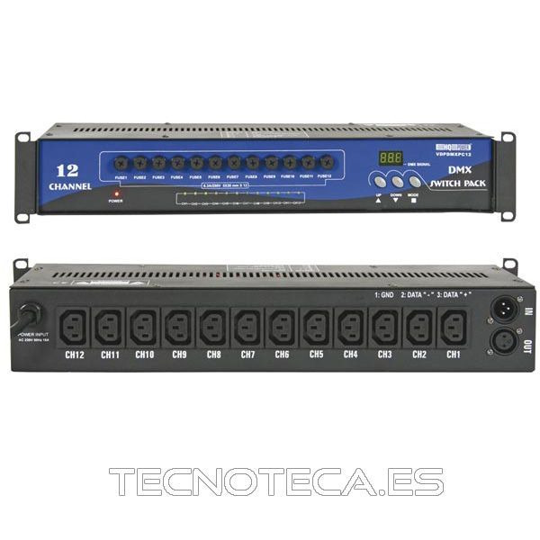VDPDMXPC12. CONSOLA DMX DE 12 CANALES