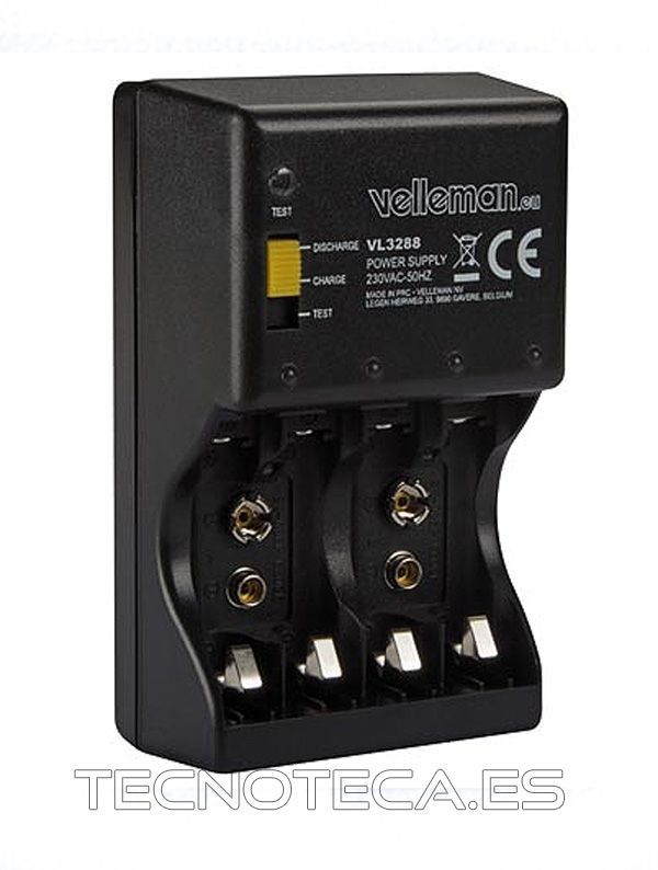 Cargador de pilas NI-CD, NI-MH. VL3288