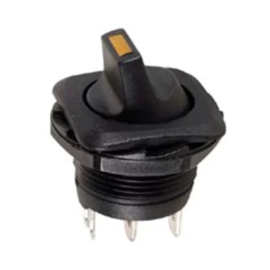 R1945A/A. Interruptor de palanca redondo LED ambar