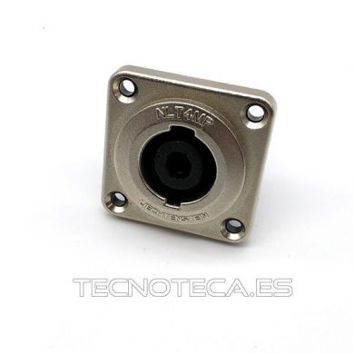 NLT4MP. Conector SPEAKON macho para panel cuadrado