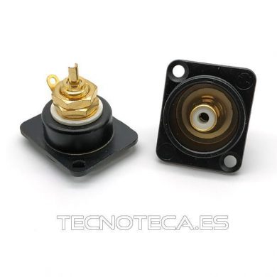 8989. Conector RCA hembra para panel NEUTRIK en blanco