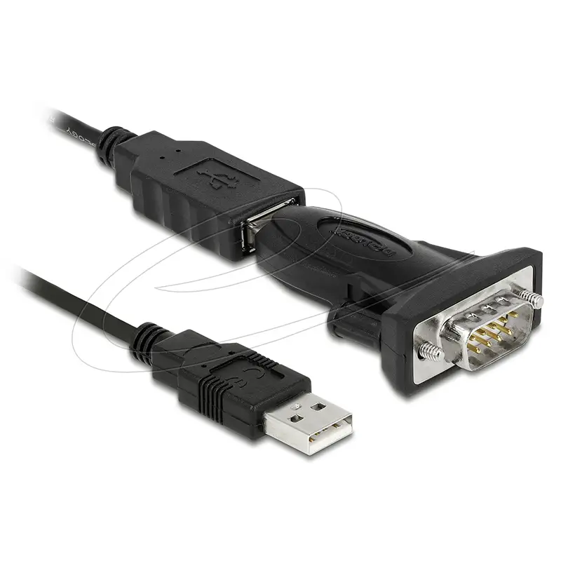 61425. Adaptador USB 2.0- Serie DB9 con cable 0.8m