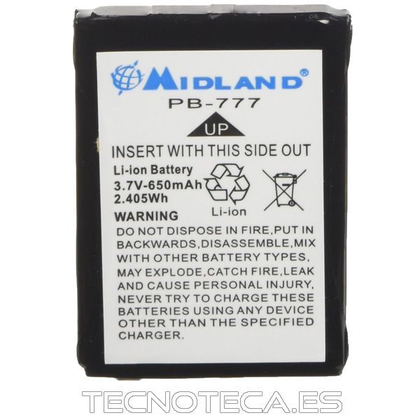 PB-777. Batería para emisora ALAN 3.7V/650mAh