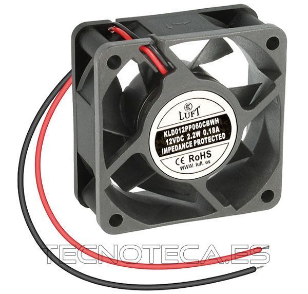 VEN010. Ventilador 60x60x25 12VDC