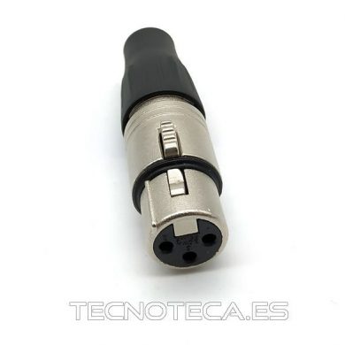 NC3FXY. Conector microfono XLR hembra 3 pines aereo