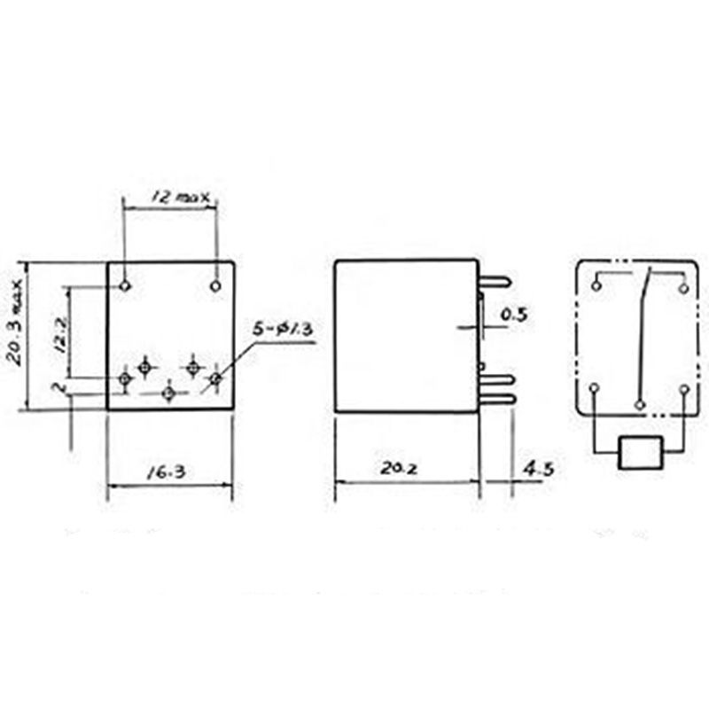 Relé 12V Circuito impreso