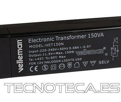 HET150N. Transformador electrónico 12V 150W
