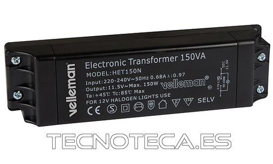 HET150N. Transformador electrónico 12V 150W