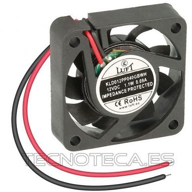 VEN002. Ventilador 40x40x10 12VDC