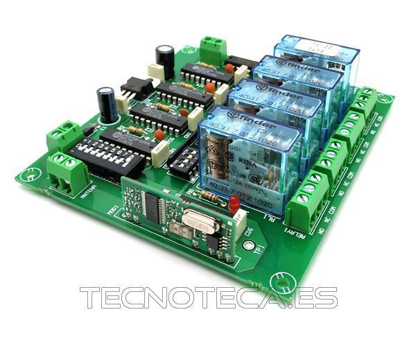 TL-22. CEBEK Receptor telemando a 12VDC 4 salidas