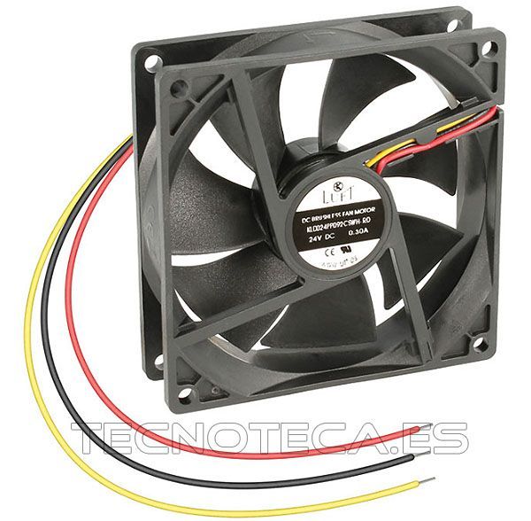 VEN024. Ventilador 92x92x30 12VDC, 3 cables