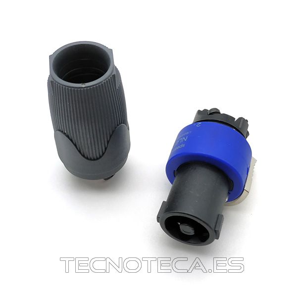 NL4FX. Conector Speakon hembra aereo en negro