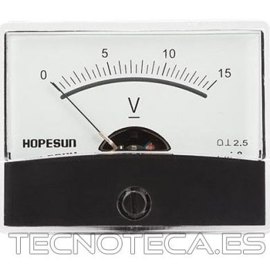 AVM6015. Voltimetro de panel analogico 15VDC