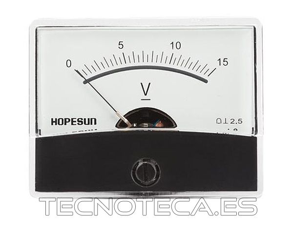 AVM6015. Voltimetro de panel analogico 15VDC