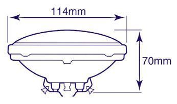 LAMP36GE. Bombilla PAR36 6V 30W BLANCA - Imagen 2