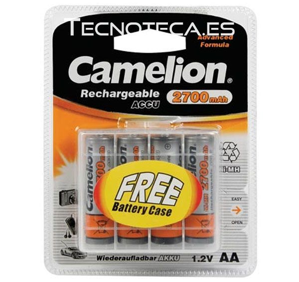 Pila recargable NI-MH AA 2,7Ah. HR6C/27B