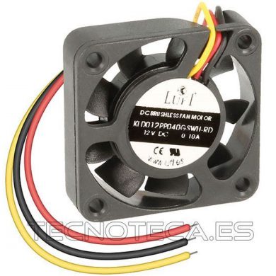 Ventilador de 40x40x10mm 12V
