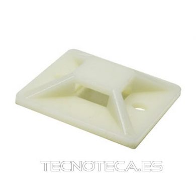 Soporte adhesivo para bridas de 30x30mm