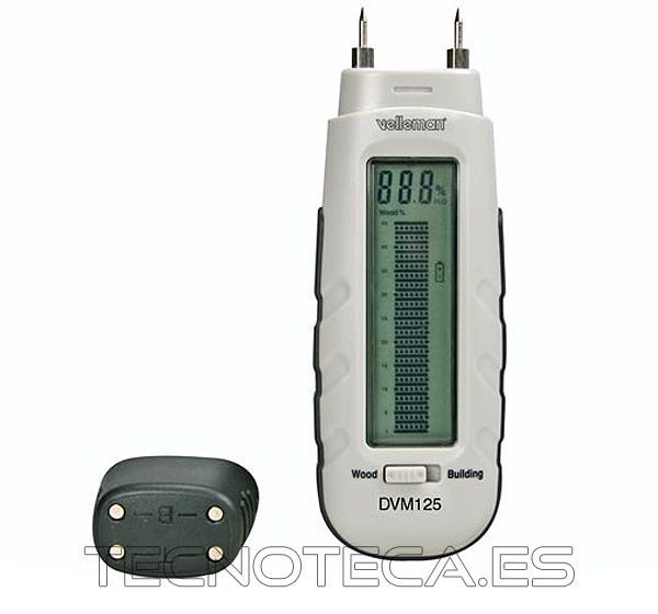 DVM125. Medidor de humedad, madera, hormigon..