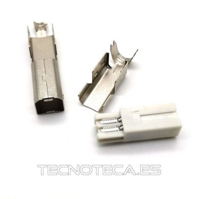 SCHCO073. Conector USB B macho aereo para soldar