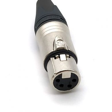 NC4FXX .Conector microfono XLR hembra aereo 4p NEUTRIK