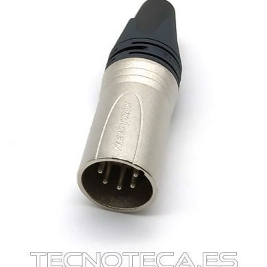 NC5MX. Conector microfono XLR macho aereo 5p NEUTRIK
