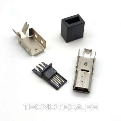 SCHCO080. Conector MINI USB 5P macho soldar