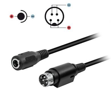 WIR041. Cable MINI DIN 4 a jack hueco 5,5mm