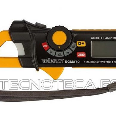 DCM270. Pinza amperimetrica detectora fugas AC/DC