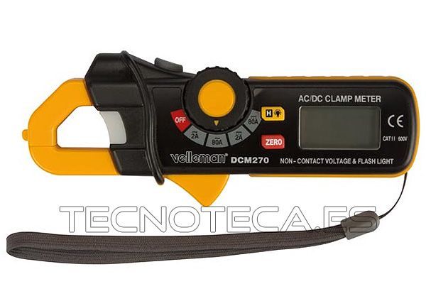 DCM270. Pinza amperimetrica detectora fugas AC/DC