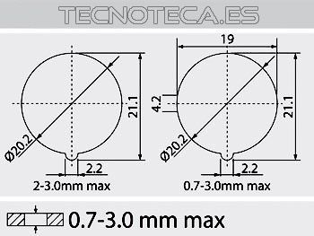 R13244BG/LED. Interruptor basculante 2 posiciones - Imagen 2