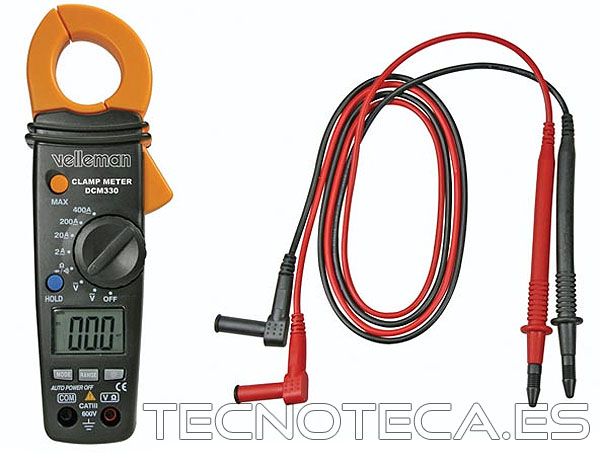 DCM330. Pinza amperimetrica AC y multimetro