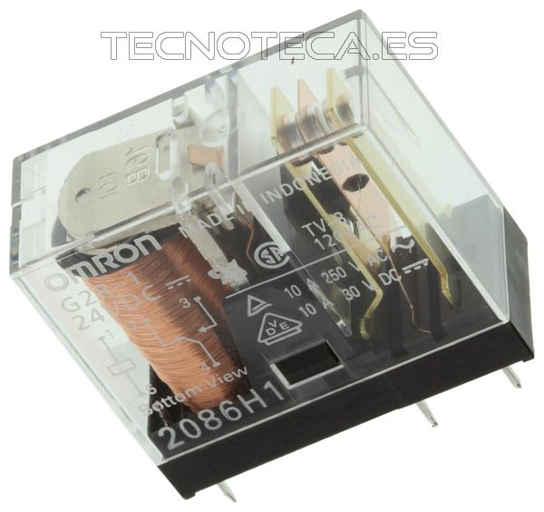 Rele 24VDC 1AC 10A/250VCA G2R-1-DC24.