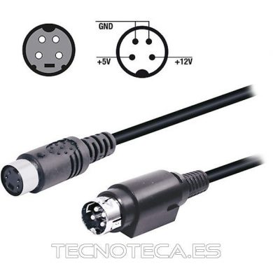 WIR049. Cable MINI DIN hembra 4pin a 4 macho
