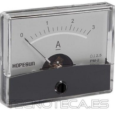 AIM603000. Amperimetro de panel analogico 3ADC