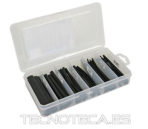 K/STMC2B. Juego de tubos termorretractil en negro