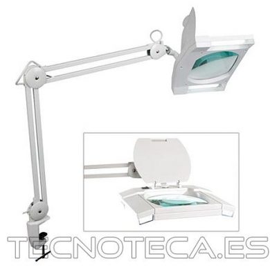 VTLAMP3WN. Lámpara lupa 3 dioptrías 18W blanco