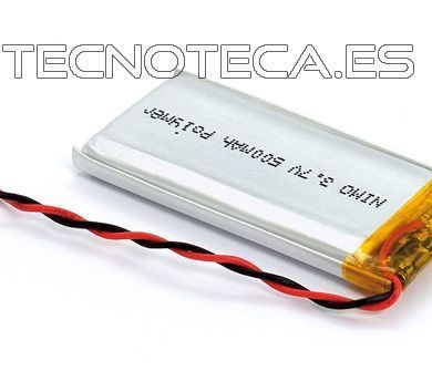 BAT528. Bateria LITIO 0,5Ah 3,7V 53x22x4,8mm