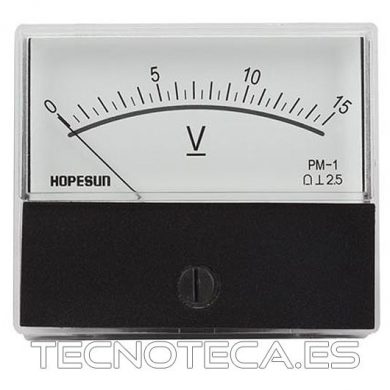 AVM7015. Voltimetro de panel analogico 15VDC