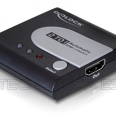 61713. Selector HDMI 2 entradas 1 salida
