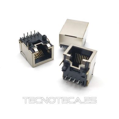 SCHCO106. Conector RJ-45 lateral codo blindado