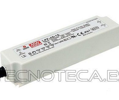 LPF-40-12. Fuente LED MEAN WELL 12V 3.7A
