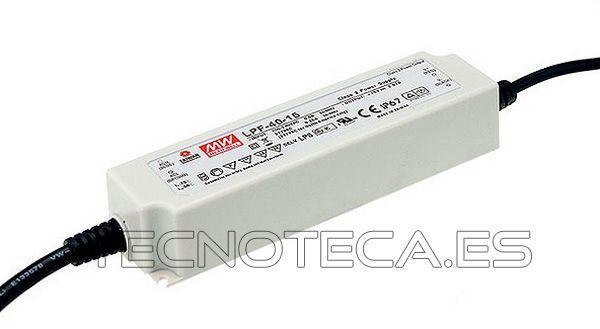 LPF-40-12. Fuente LED MEAN WELL 12V 3.7A