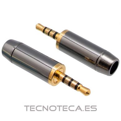 CONECTOR JACK 2.5 mm MACHO 4 CONTACTOS