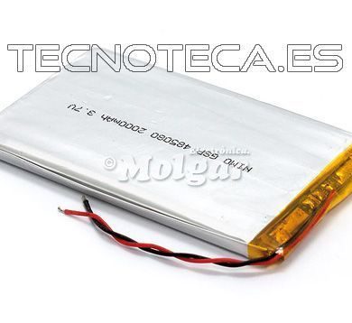 BAT526. Bateria de LITIO 2Ah 3,7V 50x82x5mm