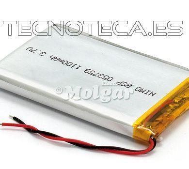 BAT530. Bateria de LITIO 1,1Ah 3,7V 37x59x5mm