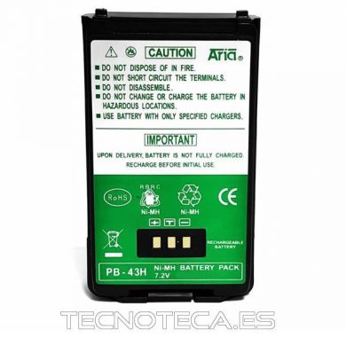 PB-43H. Bateria para emisora KENWOOD THK-2E