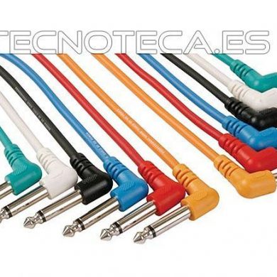 PAC125. Cable jack 6,35 MMO/MMO 6 COLOR 0,5 m