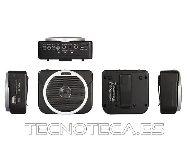 PA5U. Amplificador portatil de voz USB+SD de 8W - Imagen 2