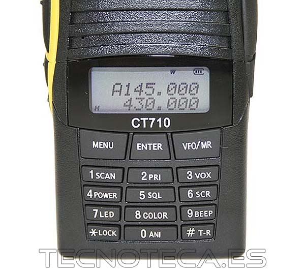 Emisora de mano ALAN CT-710 doble banda VHF/UHF